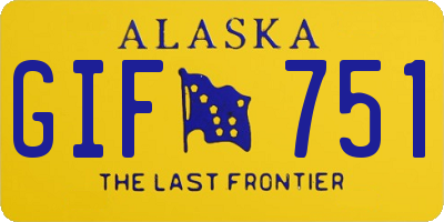 AK license plate GIF751