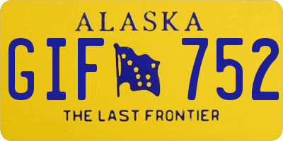 AK license plate GIF752