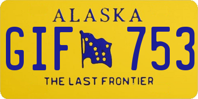 AK license plate GIF753
