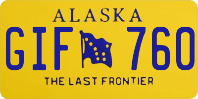 AK license plate GIF760