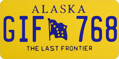 AK license plate GIF768