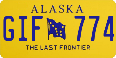 AK license plate GIF774