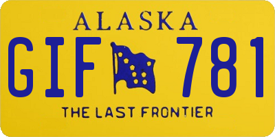 AK license plate GIF781