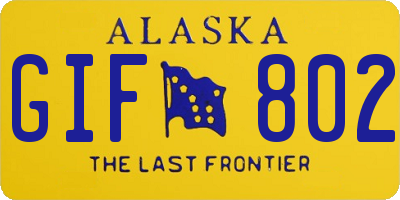 AK license plate GIF802
