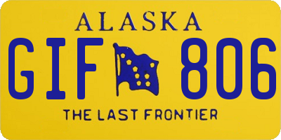 AK license plate GIF806