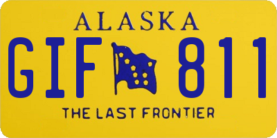 AK license plate GIF811