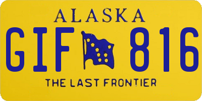 AK license plate GIF816