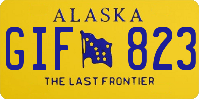 AK license plate GIF823