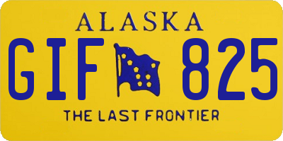 AK license plate GIF825