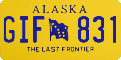 AK license plate GIF831