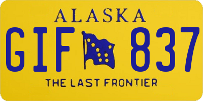 AK license plate GIF837