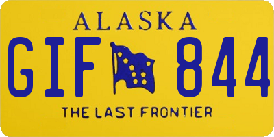 AK license plate GIF844