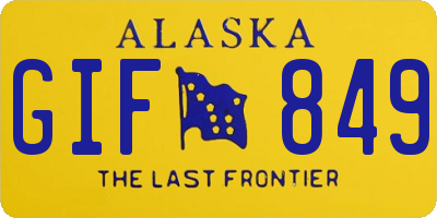 AK license plate GIF849