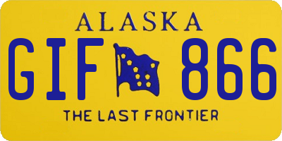 AK license plate GIF866