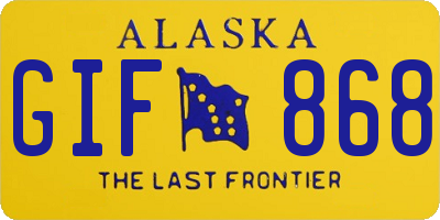 AK license plate GIF868