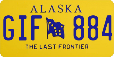 AK license plate GIF884