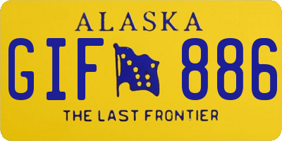 AK license plate GIF886