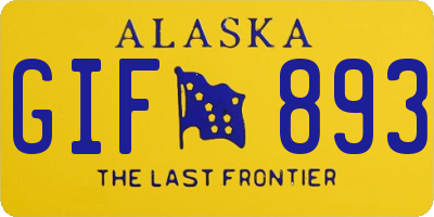 AK license plate GIF893