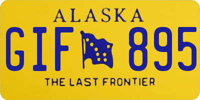 AK license plate GIF895