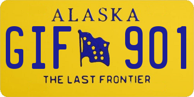 AK license plate GIF901