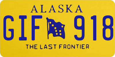 AK license plate GIF918