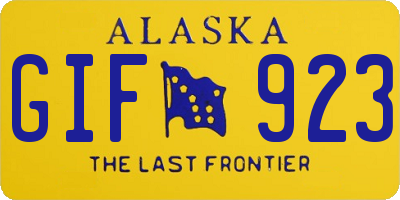 AK license plate GIF923