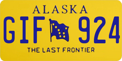 AK license plate GIF924