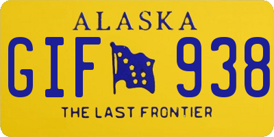 AK license plate GIF938