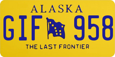 AK license plate GIF958