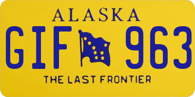 AK license plate GIF963