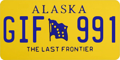 AK license plate GIF991