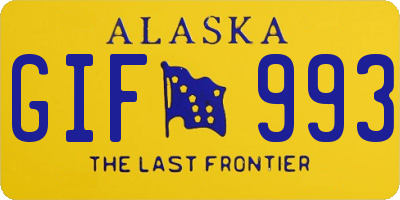 AK license plate GIF993