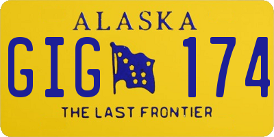 AK license plate GIG174
