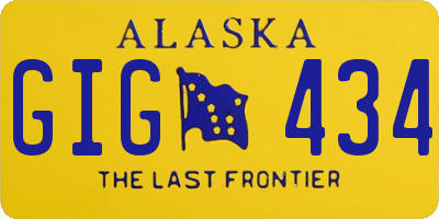AK license plate GIG434
