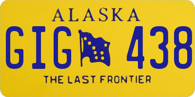 AK license plate GIG438