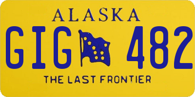 AK license plate GIG482