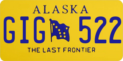 AK license plate GIG522