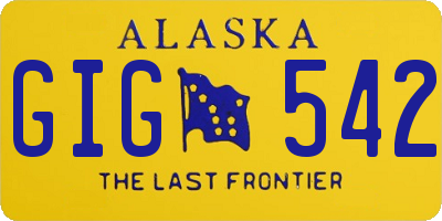 AK license plate GIG542