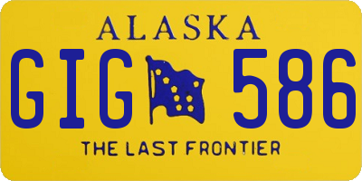 AK license plate GIG586
