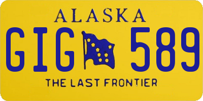 AK license plate GIG589