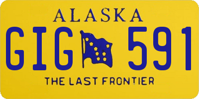 AK license plate GIG591