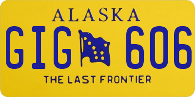 AK license plate GIG606