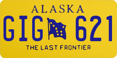 AK license plate GIG621