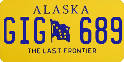 AK license plate GIG689