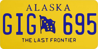 AK license plate GIG695