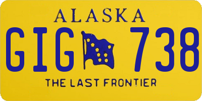 AK license plate GIG738