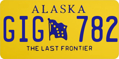 AK license plate GIG782