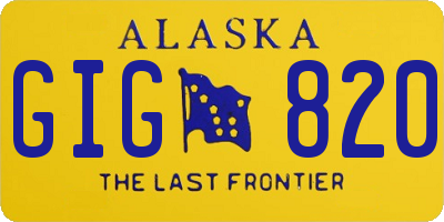 AK license plate GIG820