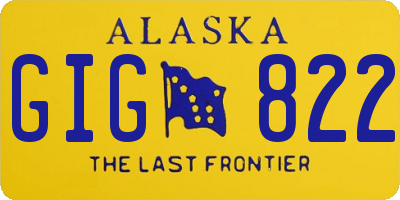 AK license plate GIG822