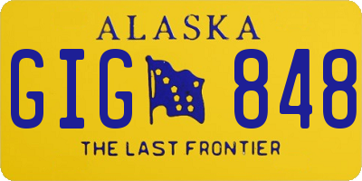 AK license plate GIG848